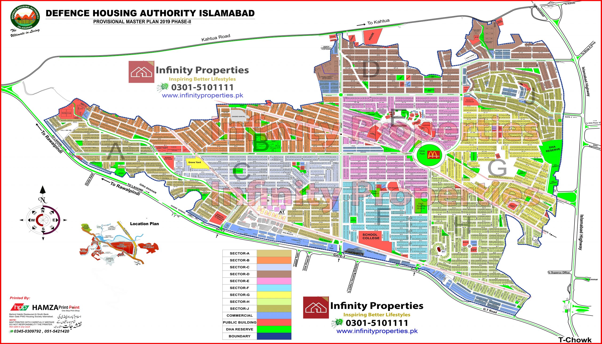 Dha Phase 5 Islamabad Map